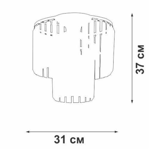 Люстра 4xE14 макс. 40Вт Vitaluce V5153-1/4PL