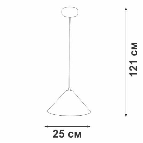 Подвес 1xE27 макс. 40Вт Vitaluce V2925-2/1S