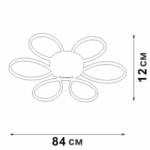 Светильник светодиодный LED 112Вт 3000К Vitaluce V04610-13/6PL