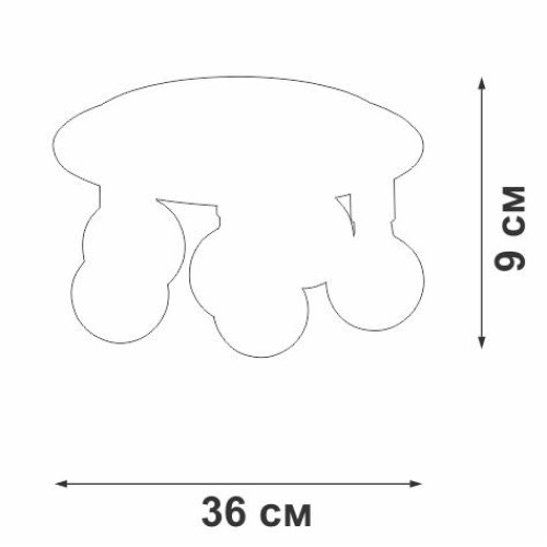 Люстра 6xE27 макс. 40Вт Vitaluce V4969-1/6PL