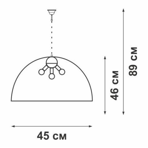 Подвес 5xE14 макс. 40Вт Vitaluce V1404/5S