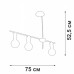 Люстра 3xE27 макс. 40Вт Vitaluce V4799-1/3PL