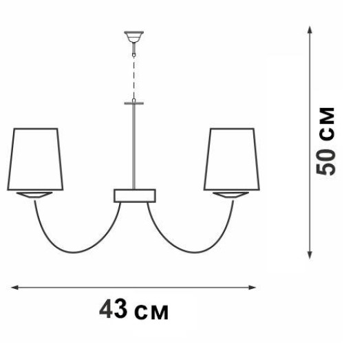 Люстра V3325/3 3хE14 макс.40Вт Vitaluce