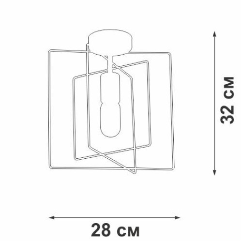 Люстра 1xE27 макс. 40Вт Vitaluce V3793-8/1PL