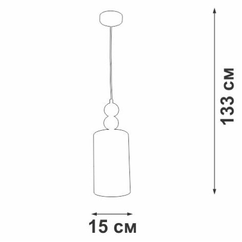 Подвес 1xE27 макс. 40Вт Vitaluce V2892-0/1S