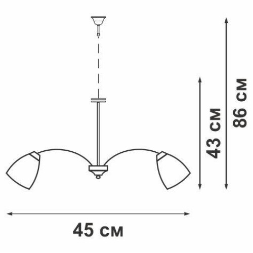 Люстра 5xE14 макс. 40Вт Vitaluce V3197/5