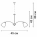 Люстра 5xE14 макс. 40Вт Vitaluce V3197/5