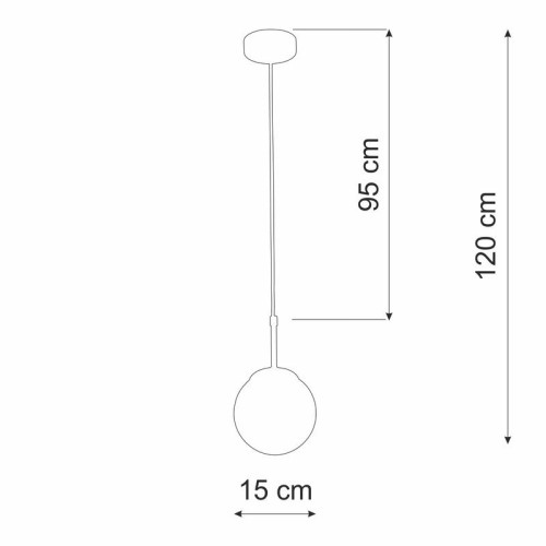 Подвес 1xE14 макс. 40Вт Vitaluce V4872-8/1S