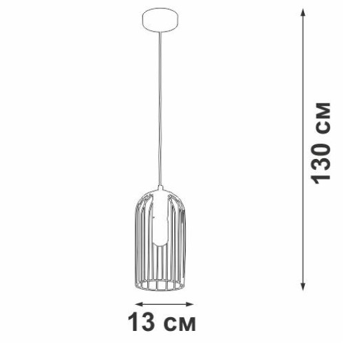 Подвес 1xE27 макс. 40Вт Vitaluce V4961-1/1S