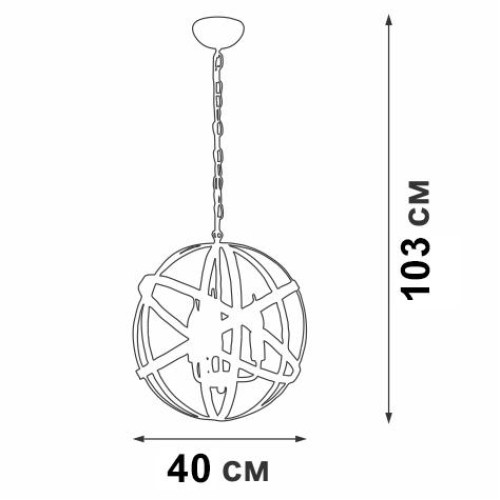 Люстра V4453-8/3 3хE14 макс.60Вт Vitaluce