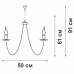 Люстра V3408/5 5хE14 макс.40Вт Vitaluce