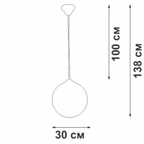 Подвес 1хЕ27 макс. 40Вт Vitaluce V2993-0/1S