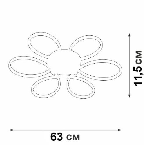 Светильник светодиодный LED 85Вт 3000К 3310лм Vitaluce V04618-03/6PL