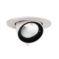 Светильник светодиодный PLED DL4 WH Downlight 30Вт 4000К IP40 24град. ДВО встраив. поворотн. Pro+ JazzWay 5021907