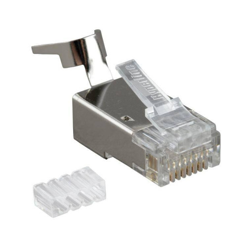 Разъем RJ45 8P8C кат.6 FTP PLUG-8P8C-UV-C6-TW-SH-10 экранир. универс. (уп.10шт) Hyperline 49340