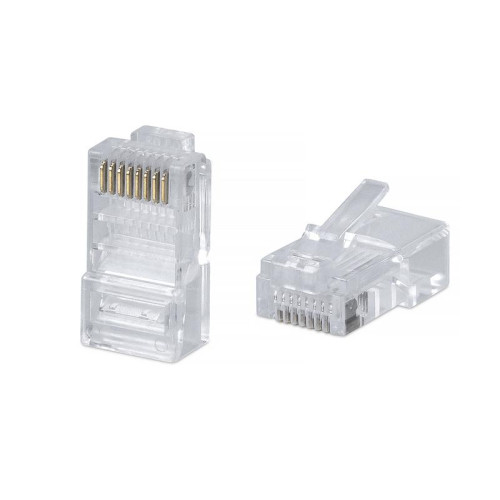 Коннектор RJ45 8P8C-FC под витую пару кат.5E быстрой установки универс. (для ож и мж кабеля) для проводников с толщ. по изоляции до 1.05мм Cabeus 10794c