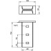 Комплект траверса приварн. 150х68мм KI 8 AOх FT OBO 6347088