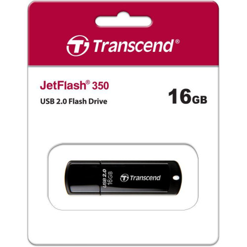 Флеш-накопитель TS16GJF350 16GB JetFlash 350 (Black) USB 2.0 Transcend 1000501800