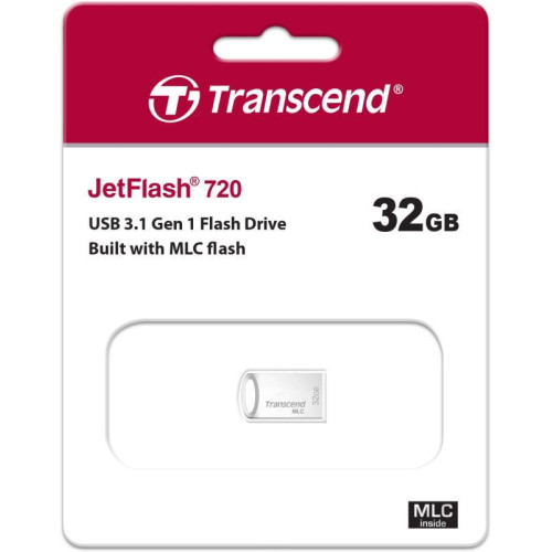 Флеш-накопитель TS32GJF720S 32GB JetFlash 720S (Silver) USB 3.1 Transcend 1000502198