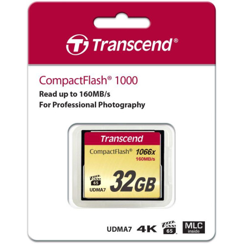 Карта памяти TS32GCF1000 32GB CompactFlash 1000x Transcend 1000501877