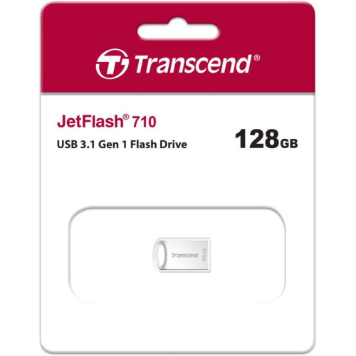 Флеш-накопитель TS128GJF710S 128GB JetFlash 710S (Silver) USB 3.1 R/W 90/6 MB/s Transcend 1000577404