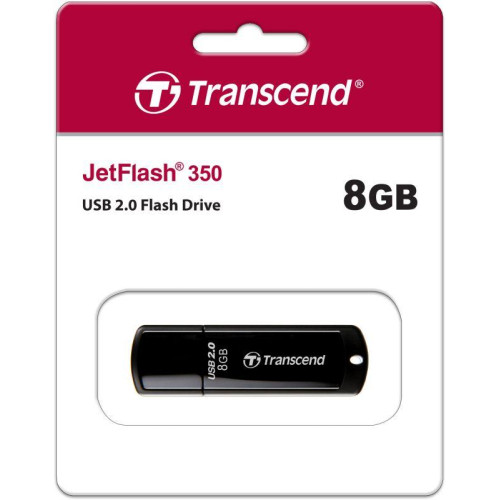 Флеш-накопитель TS8GJF350 8GB JetFlash 350 (Black) USB 2.0 Transcend 1000501690