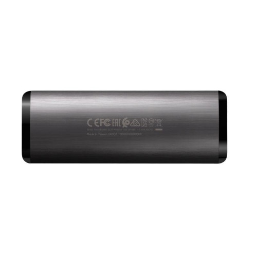 Диск жесткий внешний ASE760-512GU32G2-CTI 512GB SE760 External SSD USB 3.2 Gen2 Type-C R1000/W1000 Titan-Gray ADATA 1000582969