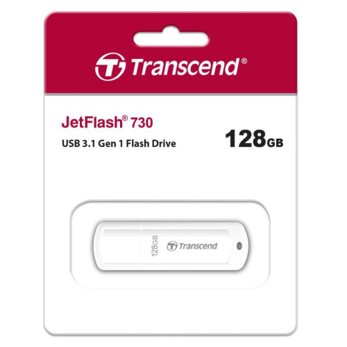 Флеш-накопитель TS128GJF730 128GB JetFlash 730 (white) USB 3.0 Transcend 1000501861