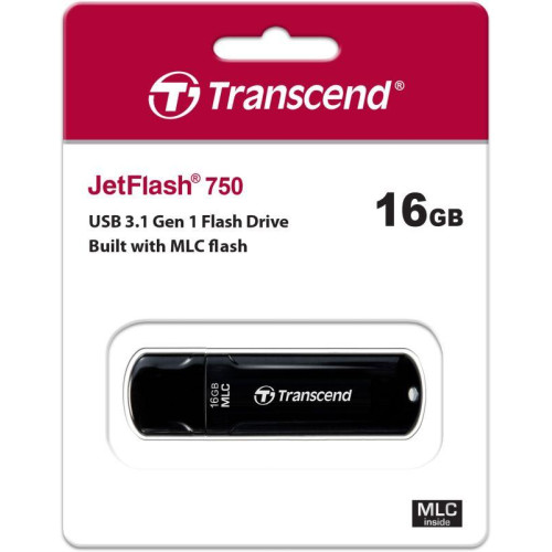 Флеш-накопитель TS16GJF750K 16GB JETFLASH 750 black Transcend 1000501805