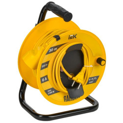 Удлинитель на катушке 1х30м Garden УК30 2P 2х0.75кв.мм IEK GD-KP40-06-01-30