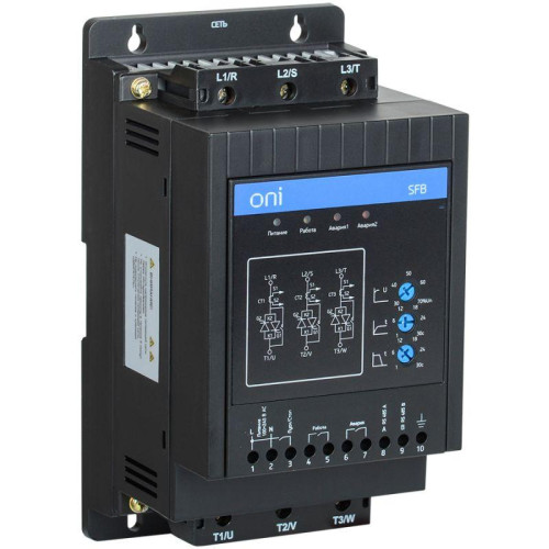 Устройство плавного пуска SFB 3Ф 380В 11кВт 22A Uупр 110-220В Modbus ONI SFB-33-11-A-10