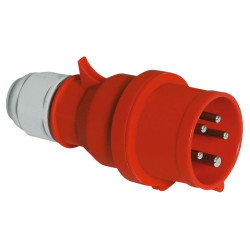 Вилка кабельная 32А 5п 3P+N+PE 6ч 400В IP44 Quick-Connect Bals 2148