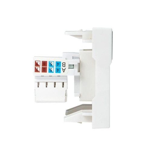 Розетка компьютерная 2мод. RJ45 кат.5E EKF E2MK015E-135-10