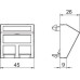 Корпус компьютерной розетки DTS-2C RW1 OBO 6119250