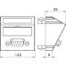 Рамка Modul45 мультимедийная D-Sub9 MTS-DB9 F RW1 бел. OBO 6104694