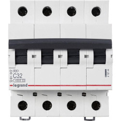Выключатель автоматический модульный 4п C 32А 4.5кА RX3 Leg 419744