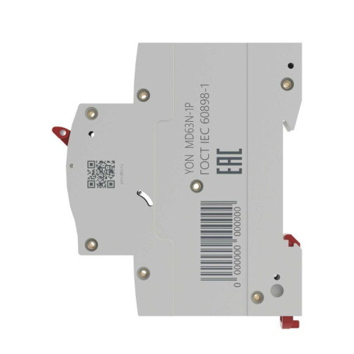 Выключатель автоматический модульный 1п C 16А 6кА MD63N YON MD63N-1PC16