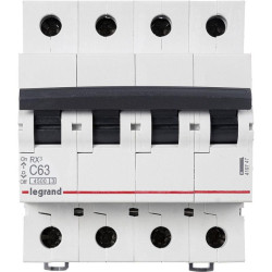 Выключатель автоматический модульный 4п C 63А 4.5кА RX3 Leg 419747