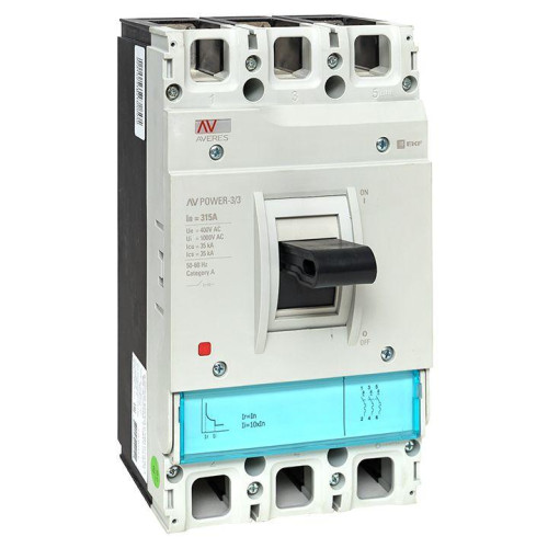 Выключатель автоматический 3п 315А 35кА AV POWER-3/3 TR AVERES EKF mccb-33-315-TR-av