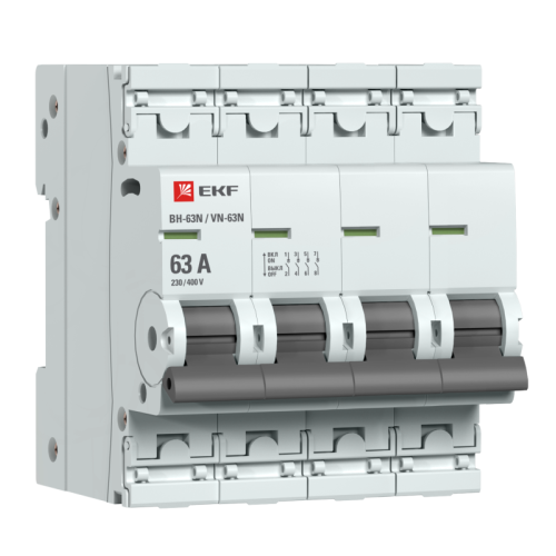 Выключатель нагрузки 4п 63А ВН-63N PROxima EKF S63463