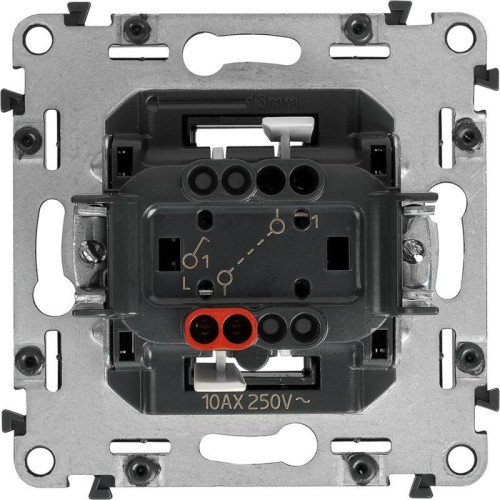 Выключатель 1-кл. СП Valena In'matic 10А IP20 250В 10AX безвинтов. зажимы механизм сер. Leg 752001