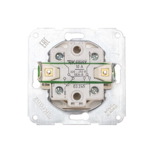 Переключатель перекрестный 1-кл. СП DEA 10А механизм беж. Kranz KR-78-0238