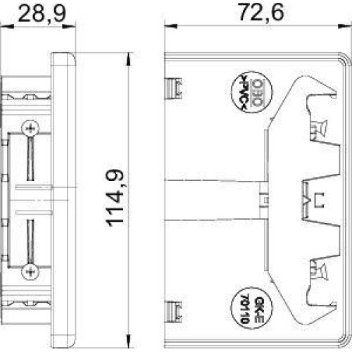 Заглушка торцевая для короба GK бел. (уп.10шт) GK-E70110RW OBO 6274370