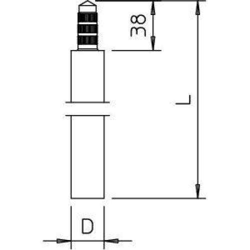 Стержень заземл. оцинк. d25х1500мм 219 25 ST FT (дл.1.5м) OBO 5000769