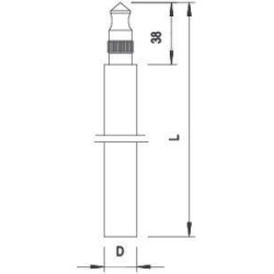 Стержень заземл. 1.5м 219 20 BP V4A OBO 5000866