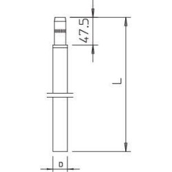 Стержень заземл. 1.5м LE ERDER V4A OBO 5000335