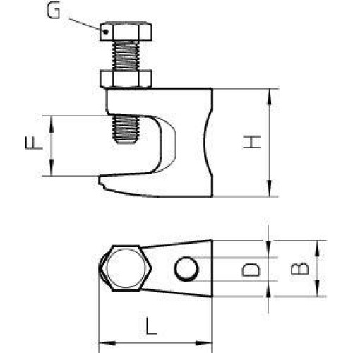 Комплект креп. с резьбой FL2-G M10 TG OBO 1488082