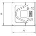 Зажим крепежный для проволоки 249 8-10 ALU-OT OBO 5311585